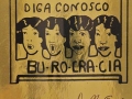 Burocracia, 1975. Fotograbado en metal sobre papel dorado. 51 x 35 cm. Ed. 10/25